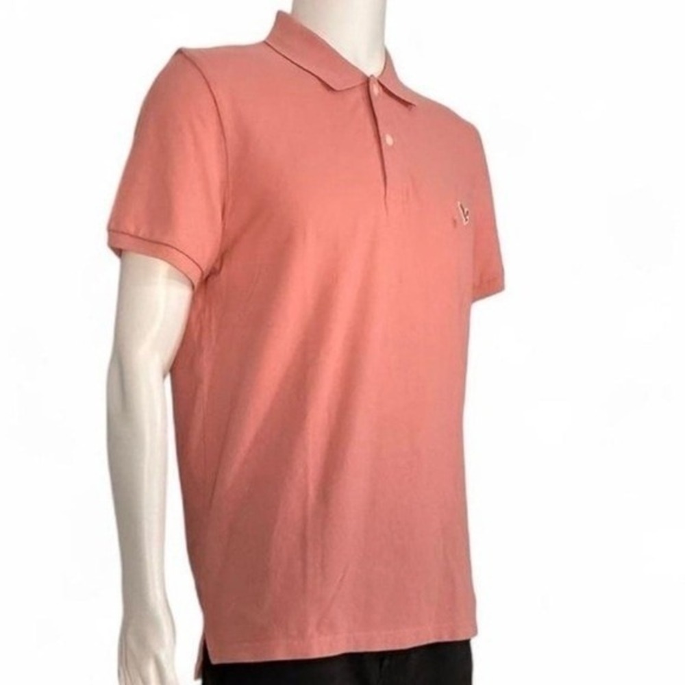 American Eagle Polo Shirt Mens Large Pink Excellent Slim Fit Short Sleeve Logo - Picture 2 of 6